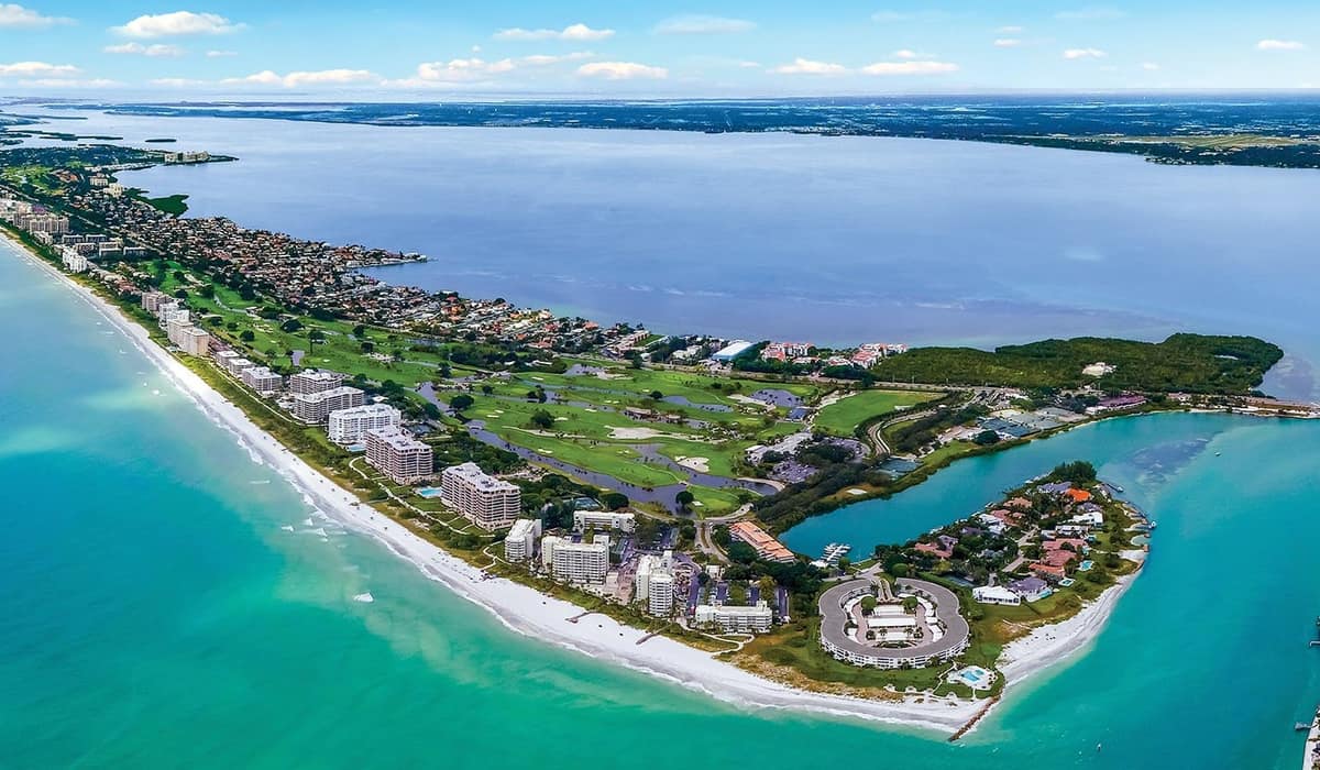 Aerial view of Longboat Key